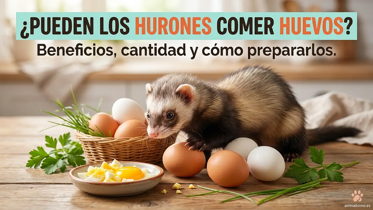 ¿Pueden los hurones comer huevo? Beneficios, cantidad y cómo prepararlo